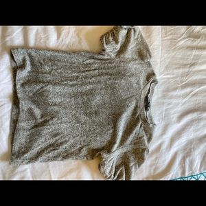 Zara super soft grey knit top